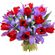 bouquet of tulips and irises. Ireland